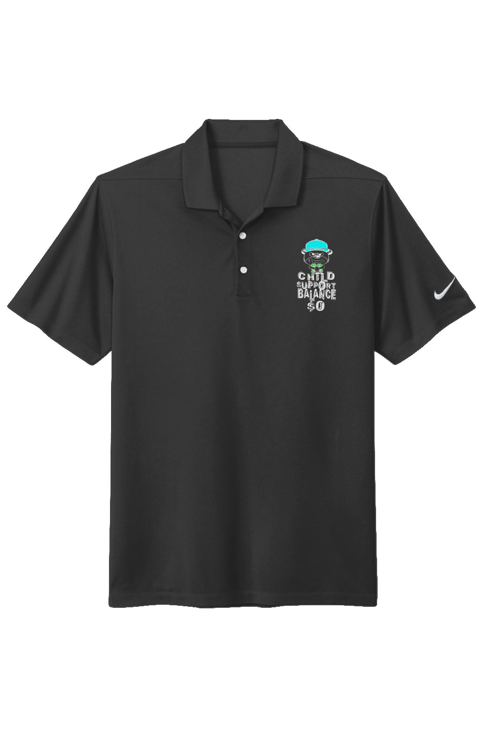 ChiSup Bal $0 Nike Dri-FIT; Black(Cyan hat)