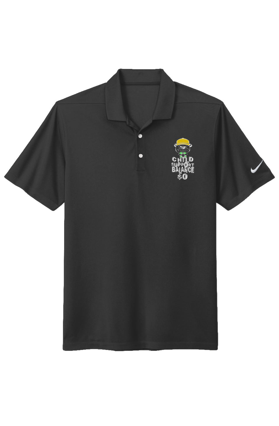 ChiSup Bal $0 Nike Dri-FIT; Black(Gold hat)