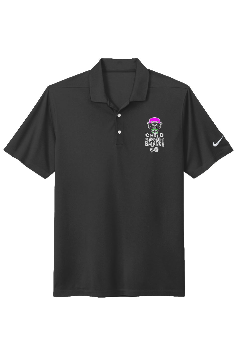 ChiSup Bal $0 Nike Dri-FIT; Black(Magenta hat)