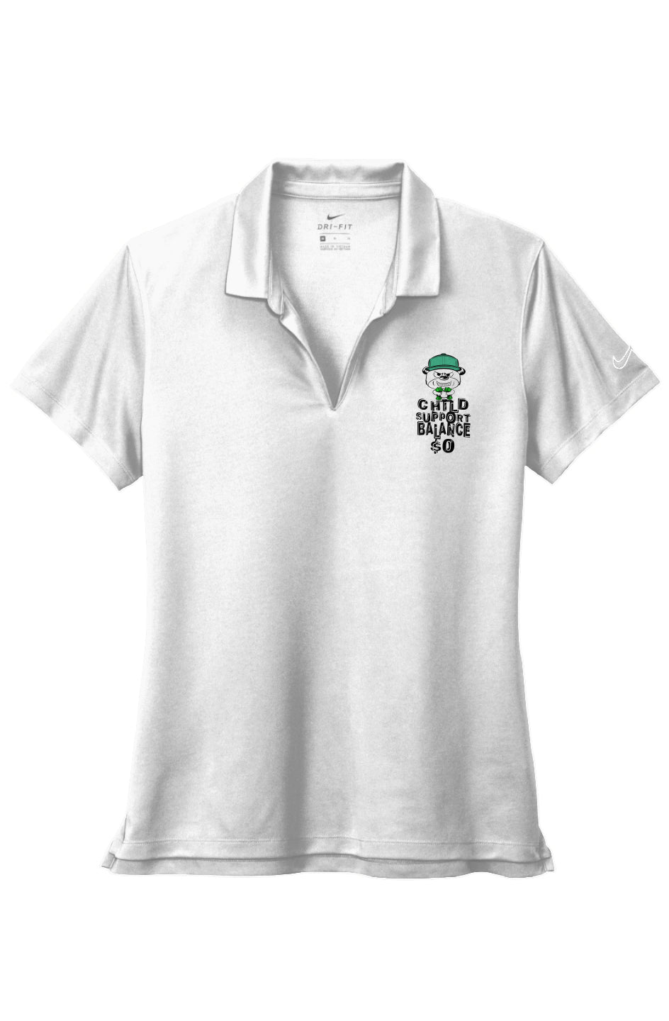 Nike Ladies Dri-FIT; White; Mint green