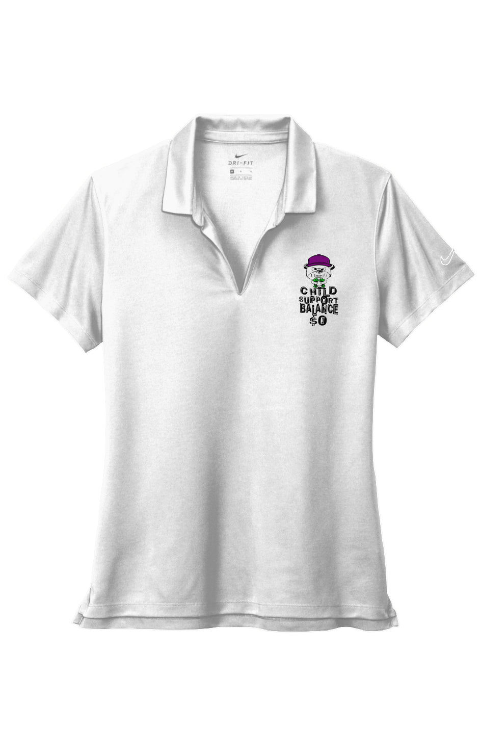 Nike Ladies Dri-FIT; White; Purple