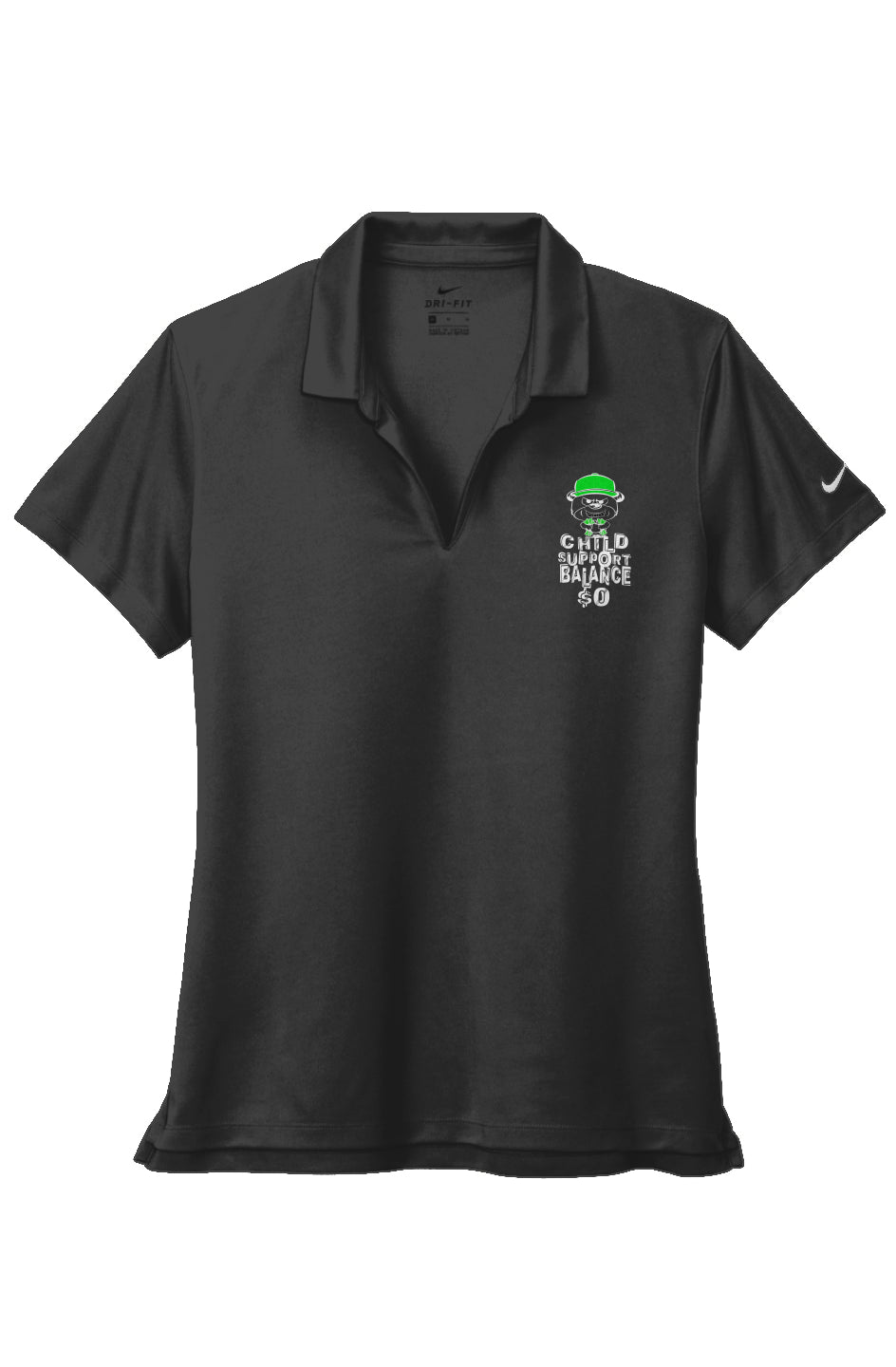 Nike Ladies Dri-FIT; Black; Green