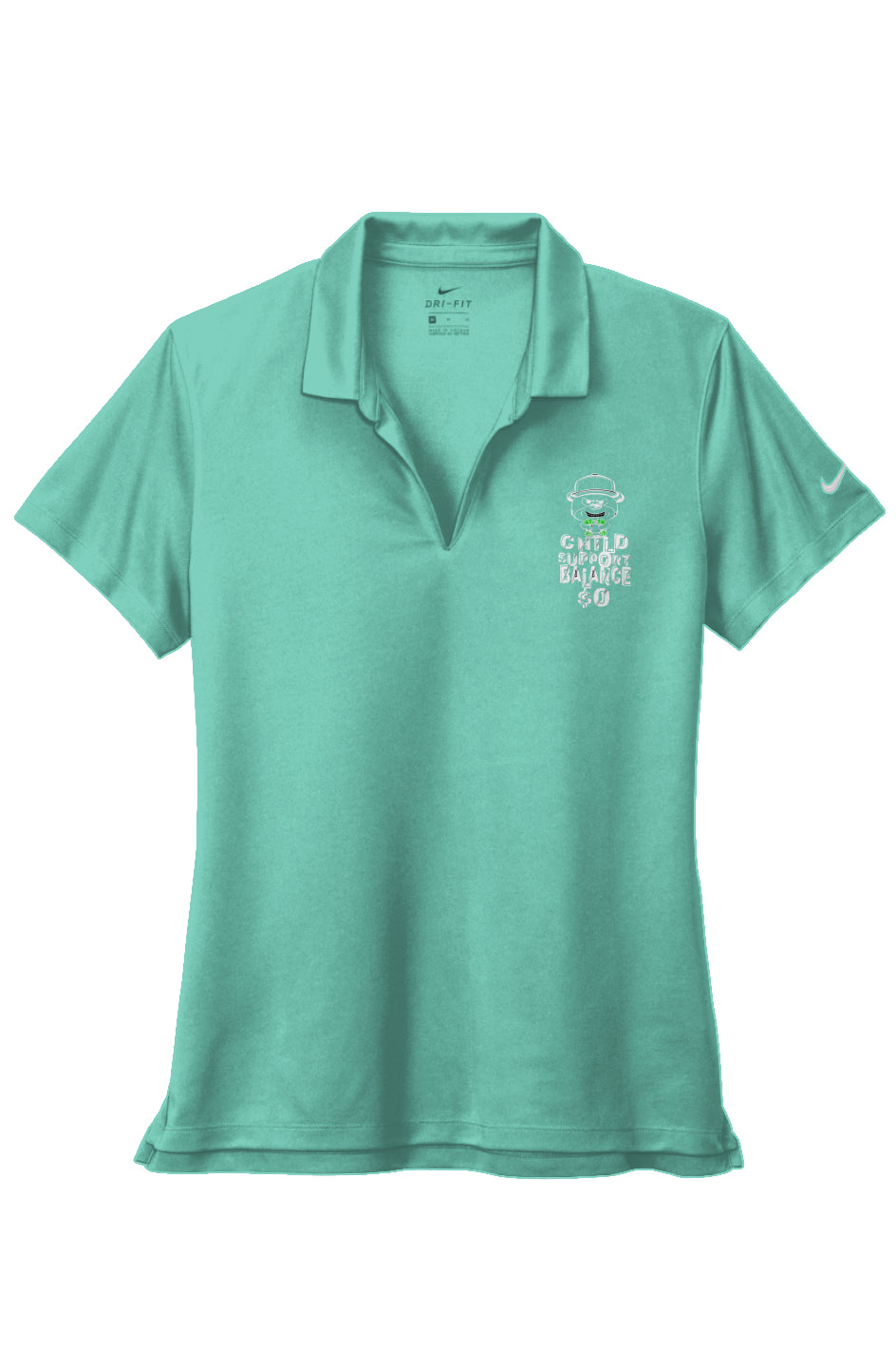 Nike Ladies Dri-FIT; Mint; White
