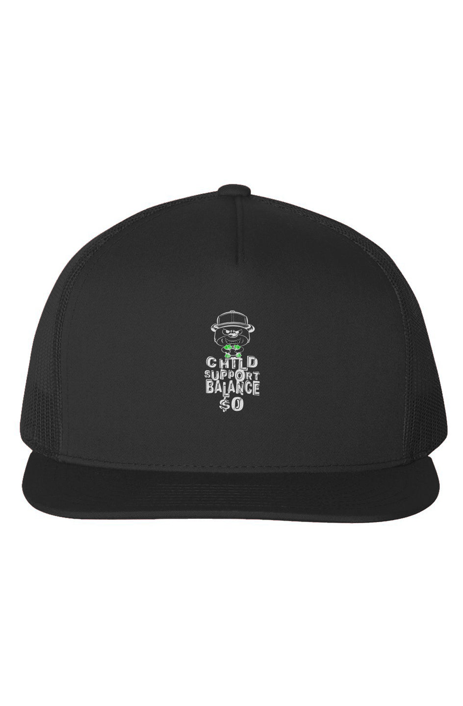 Five-Panel Trucker Caps; Black