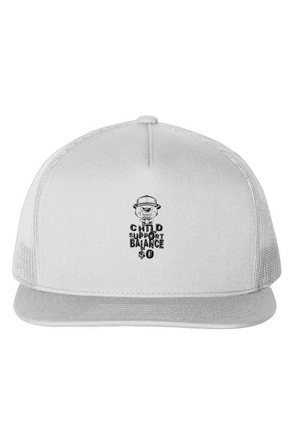 Five-Panel Trucker Caps; White