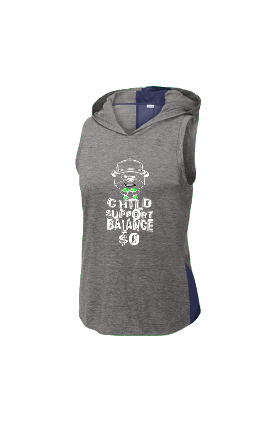 Women’s True Navy/ Dark Grey Heather Hoodie Tank;
