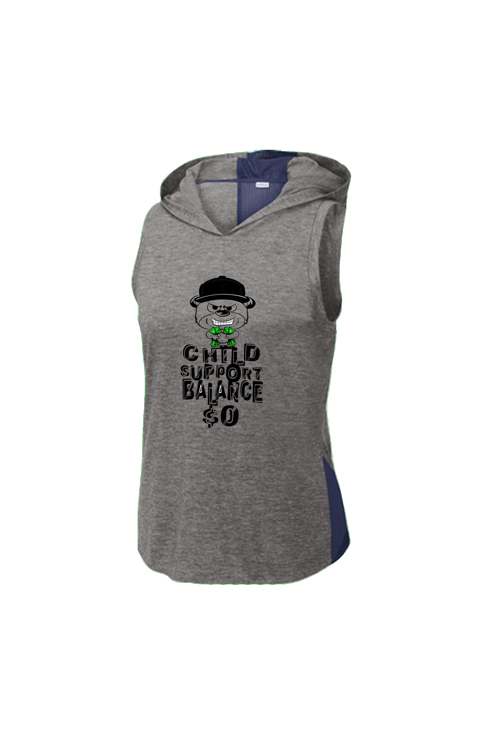 Women’s True Navy/ Dark Grey Heather Hoodie Tank;