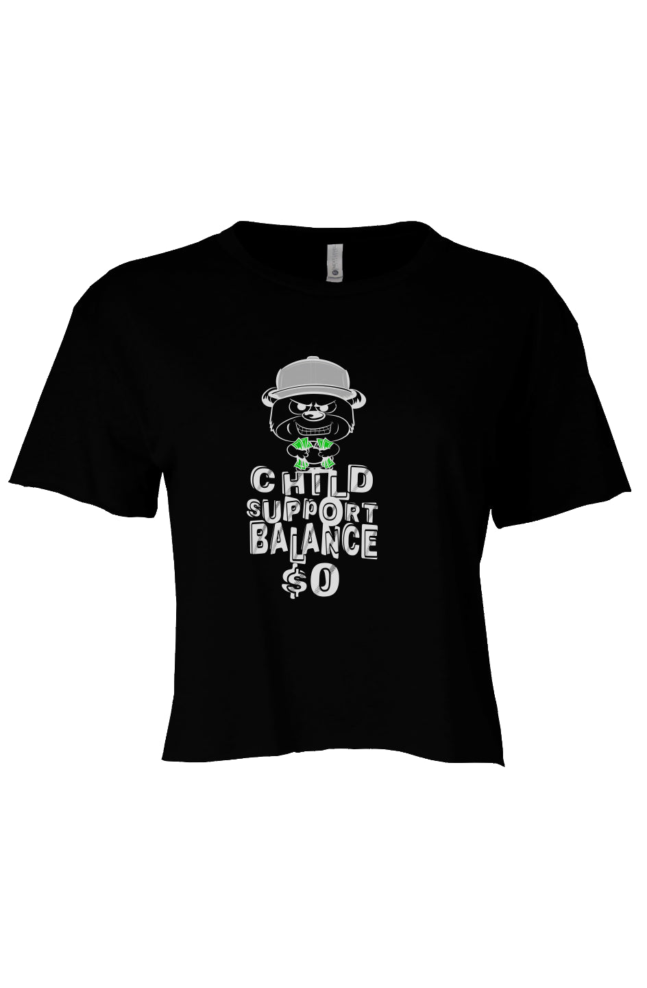 Womens Cali Crop; Black; Silver