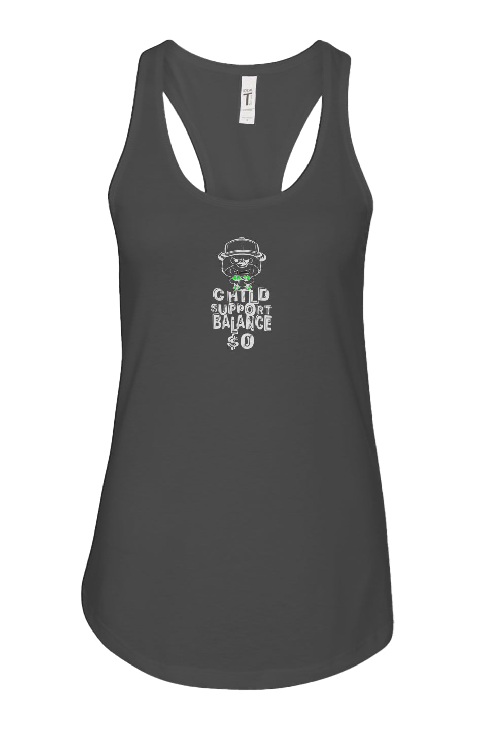 Women's: Racerback Tank; Black;