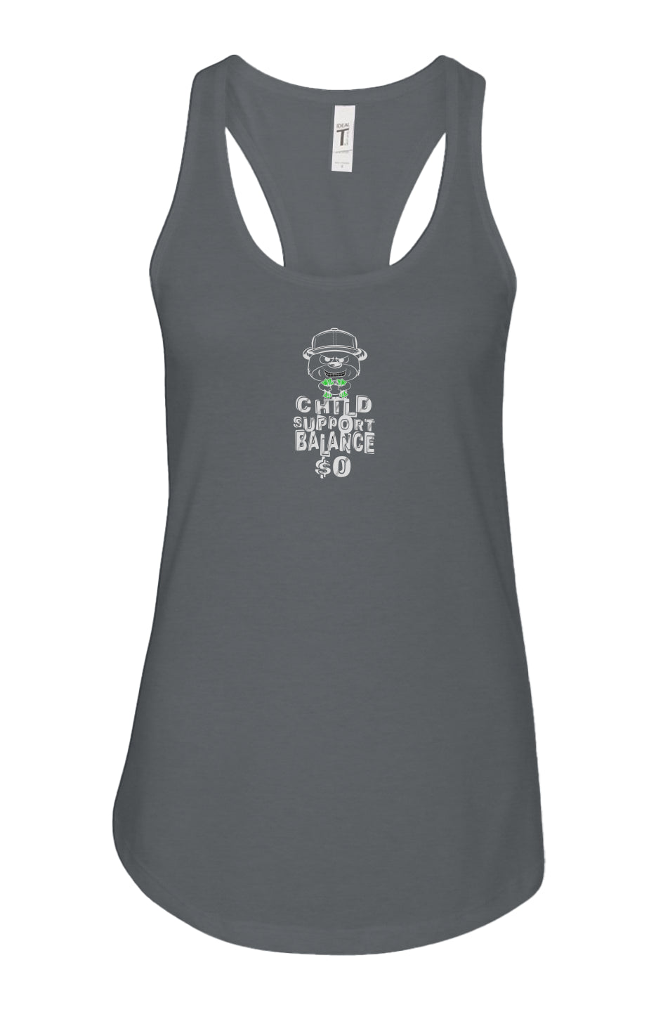 women's: racerback tank; Indigo