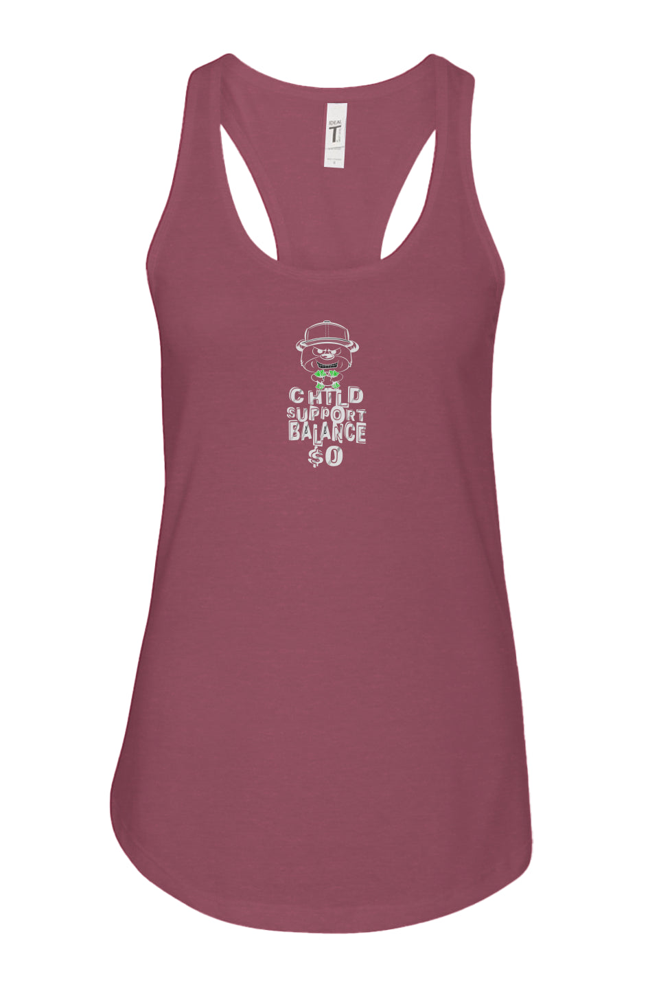 women's: racerback tank; Cardinal
