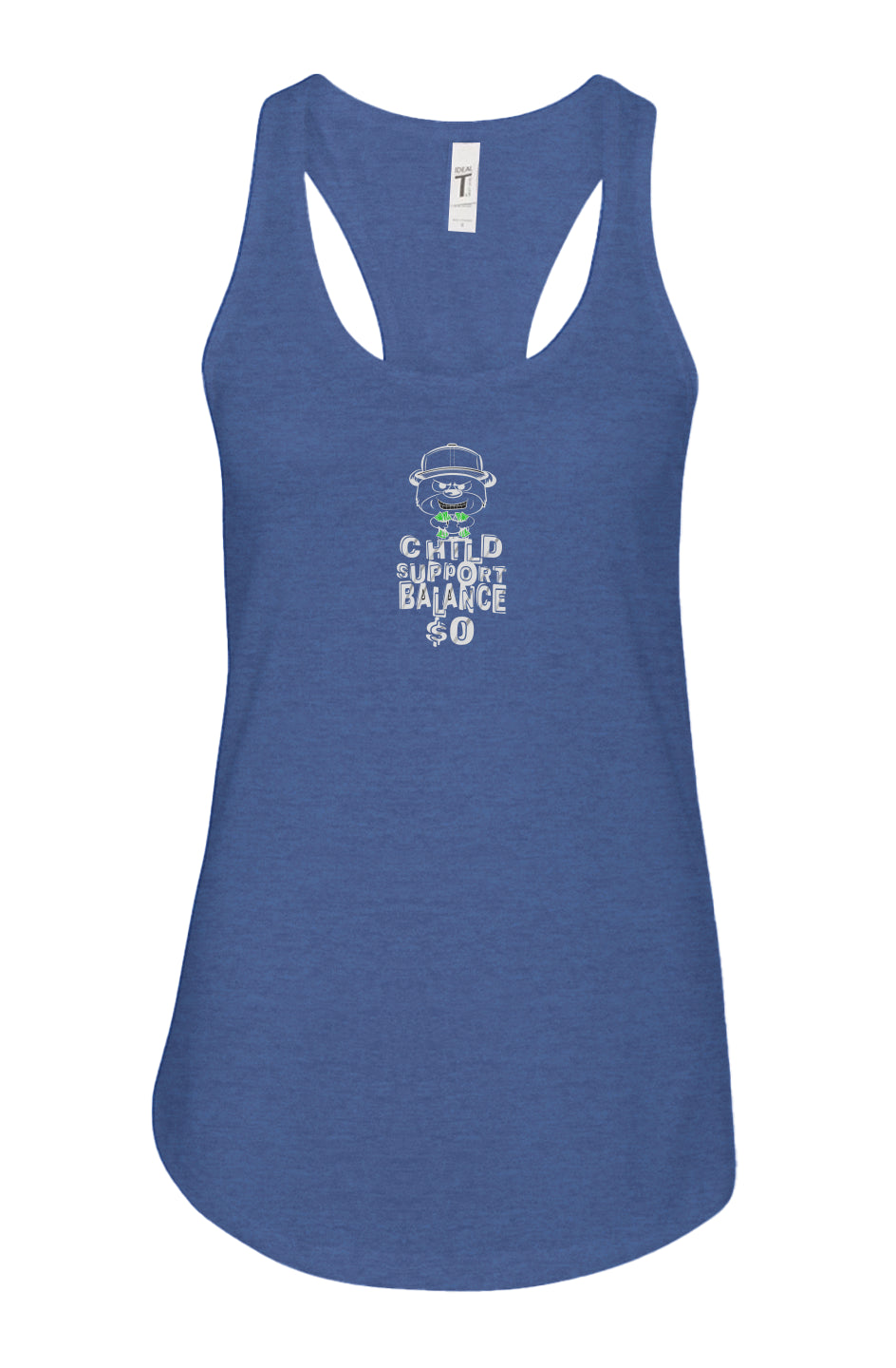 women's: racerback tank; Royal