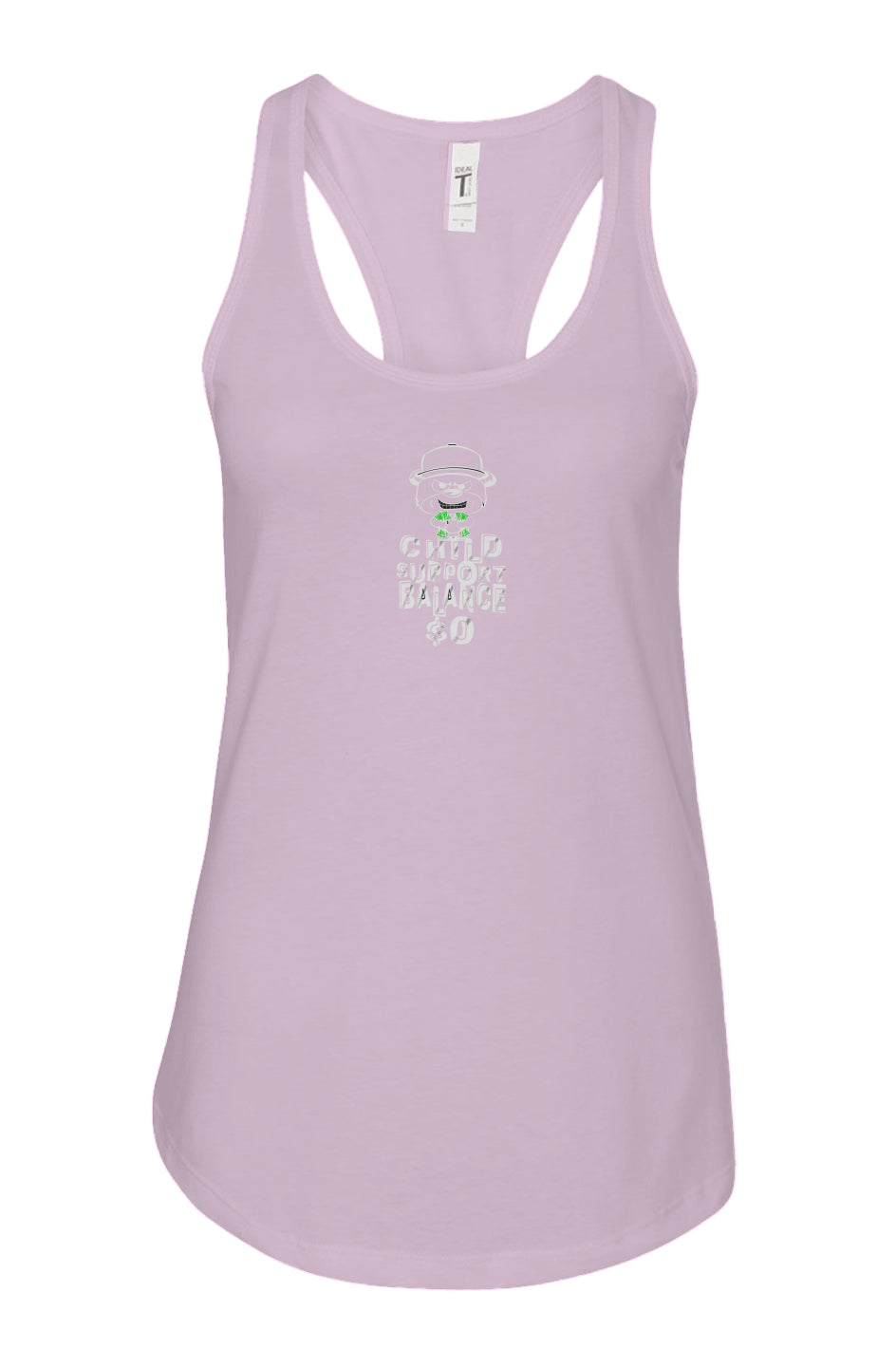 women's: racerback tank; Lilac