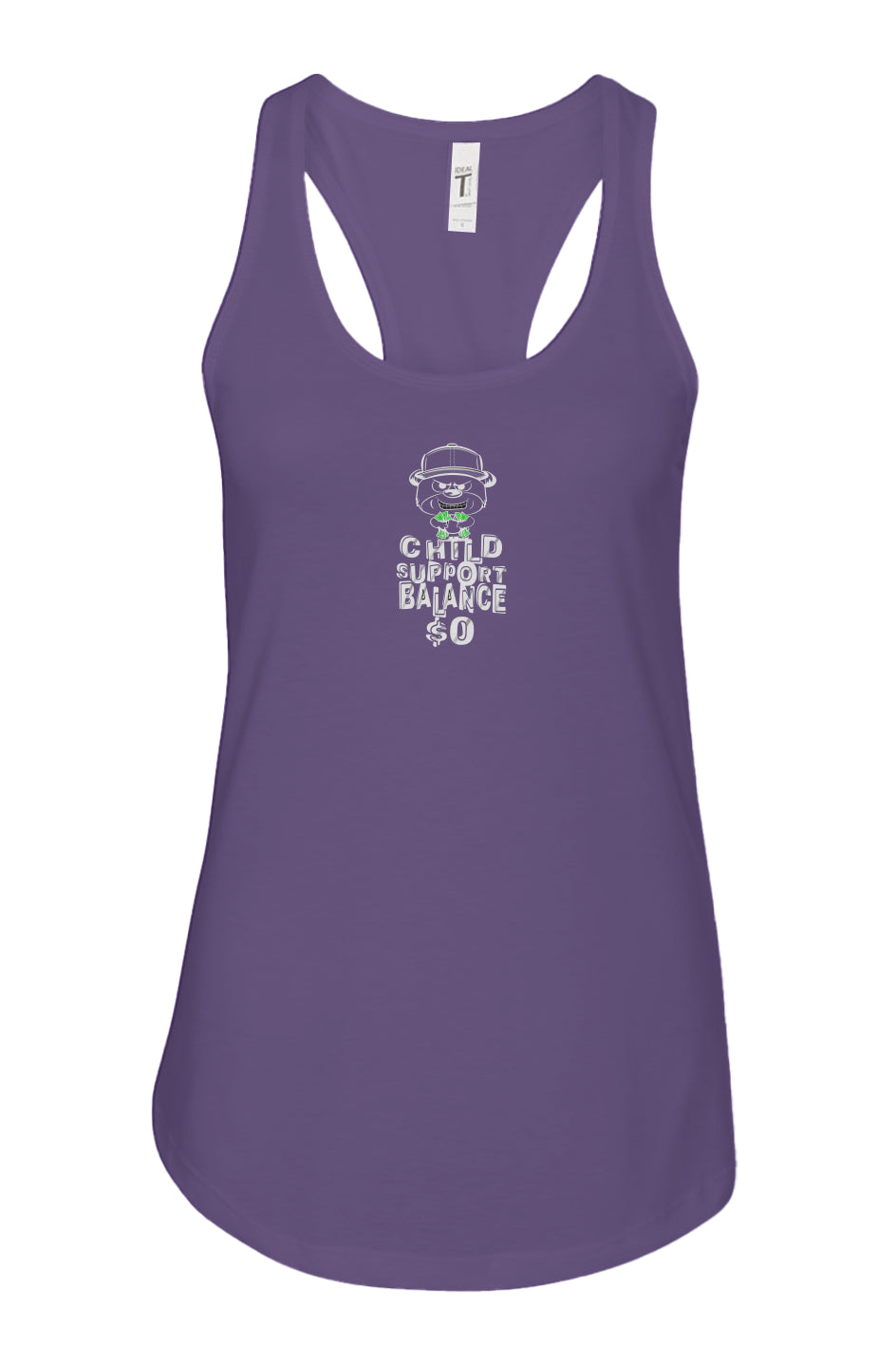 women's: racerback tank; Purple rush