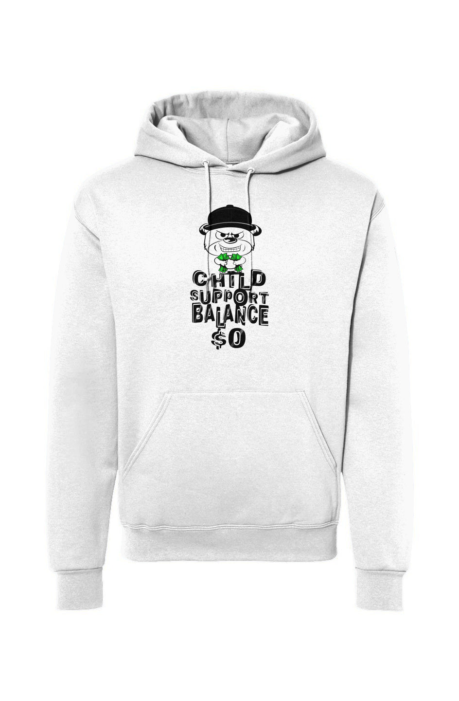 White hoodie pullover