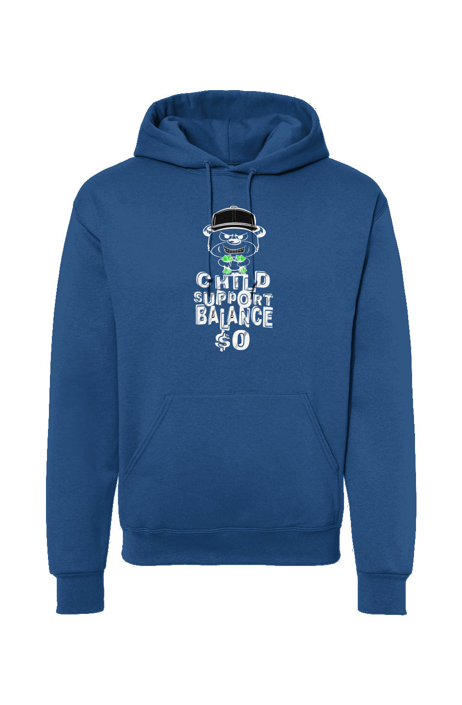 Royal Blue hoodie; Black