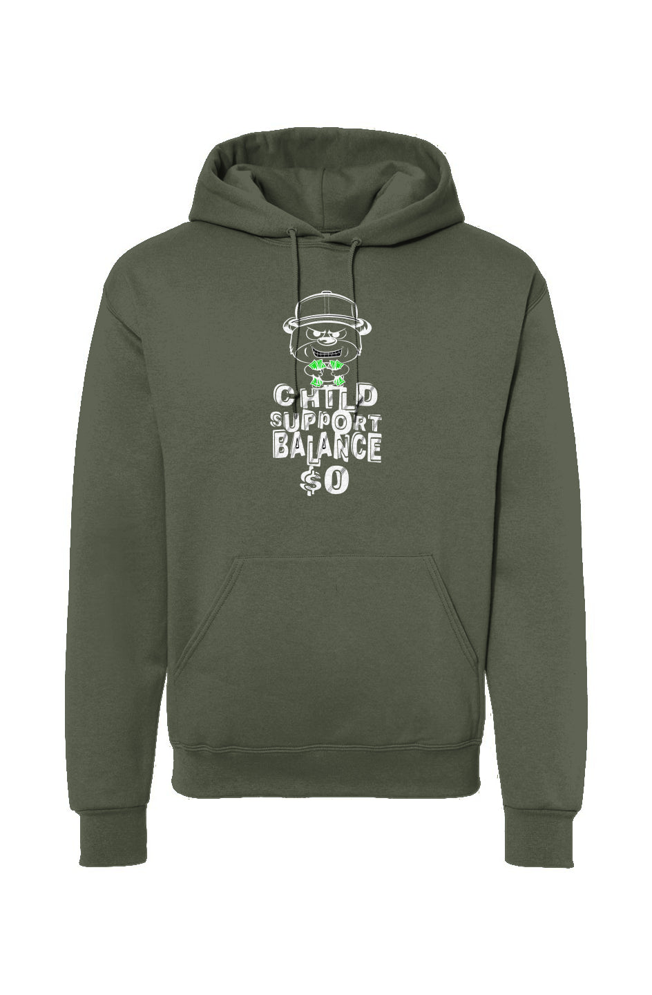 Military green hoodie