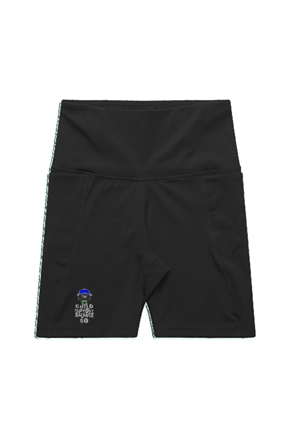 Activewear biking shorts; Blue