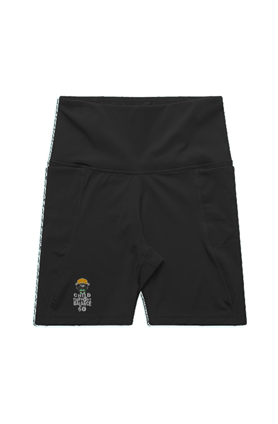 Activewear biking shorts; Orange