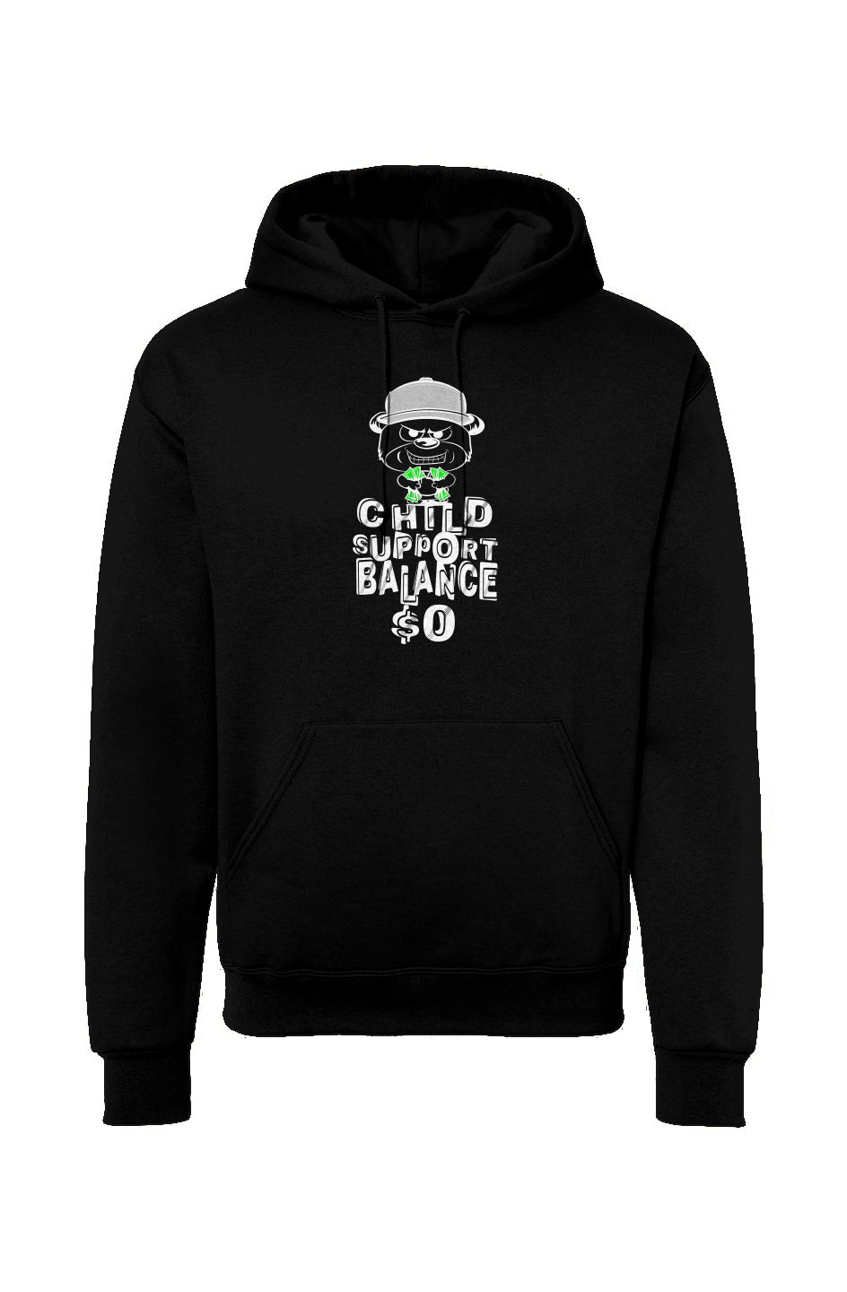 Black hoodie pullover; Silver