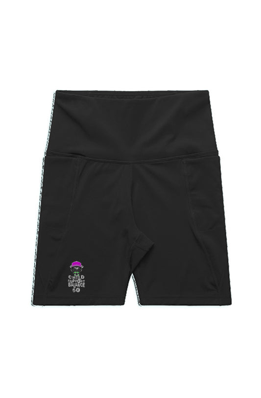 Activewear biking shorts; Magenta