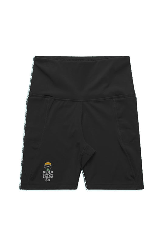 Activewear biking shorts; Orange