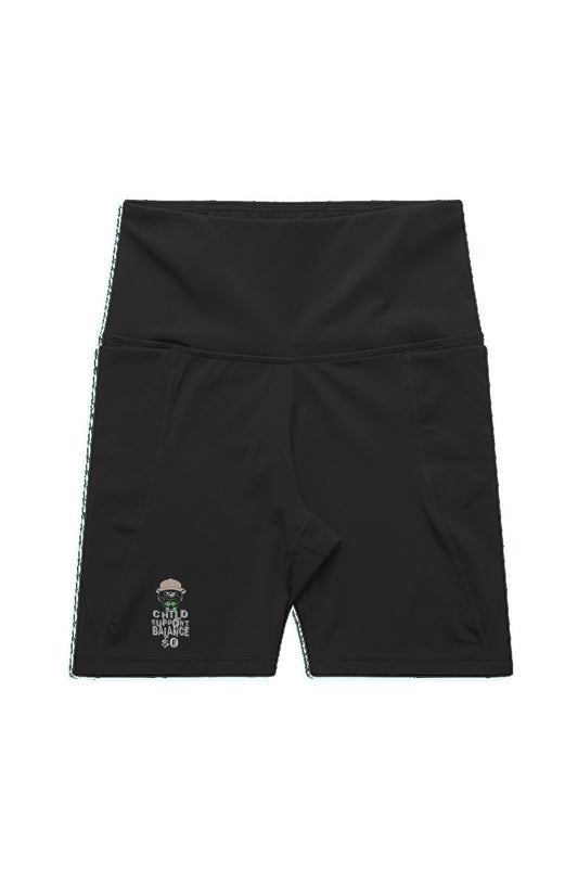 Activewear biking shorts; Peach